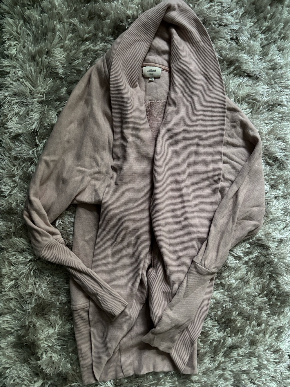 Wilfred Open-Front Shawl Cardigan - Dusty Mauve💕